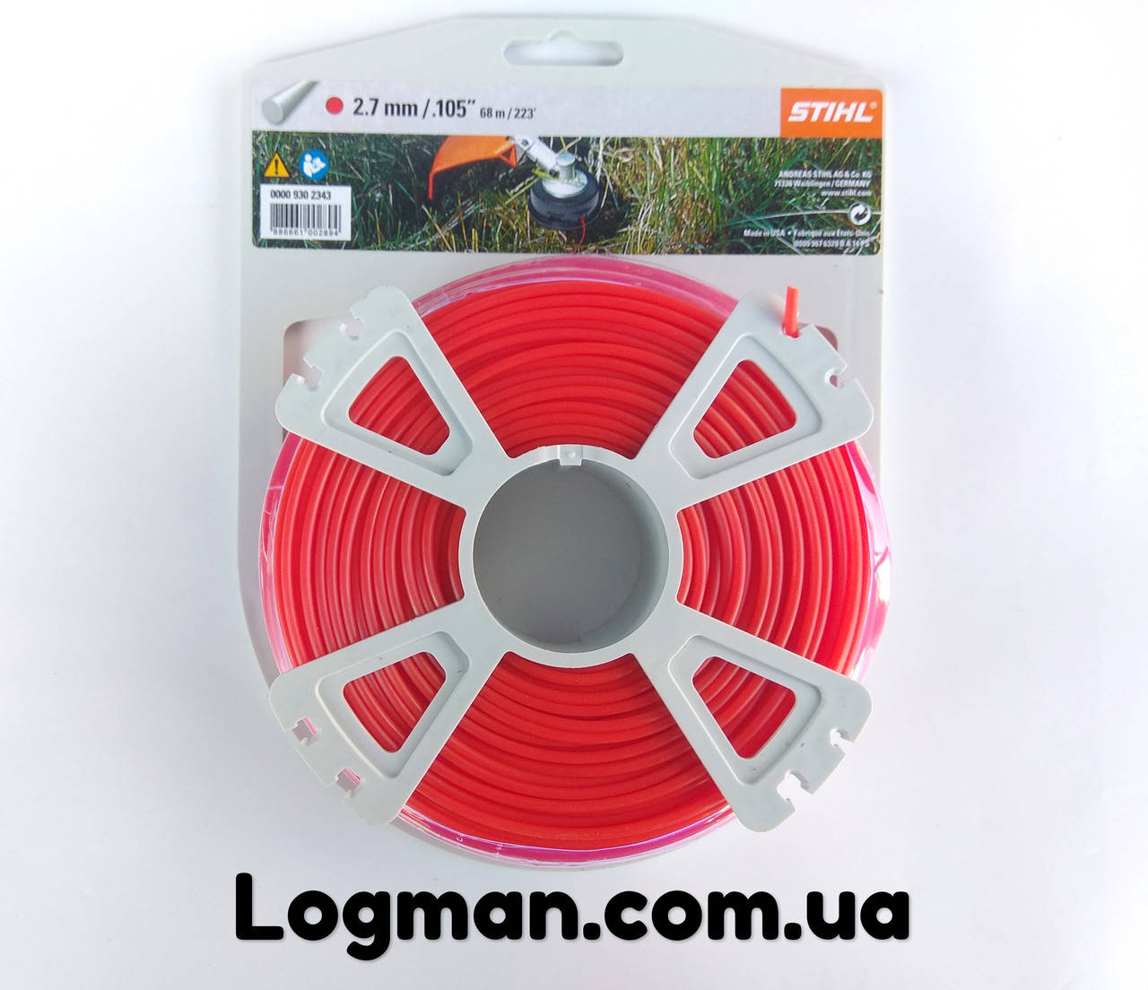 

Леска/Жилка STIHL 2,7мм х 68м, круглая
