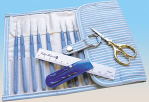 Набір сталевих в'язальних гачків ETIMO Pemium Gold