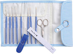 Набір сталевих в'язальних гачків ETIMO Pemium Silver