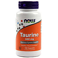 Taurine 500 mg NOW, 100 капсул
