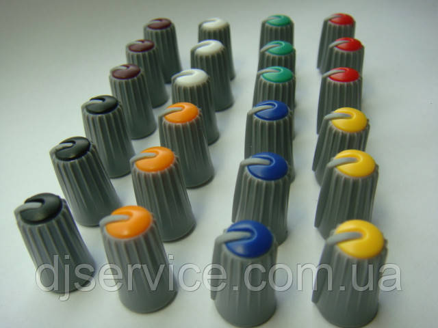 Ручка (кольорова) 17.5 mm потенціометра для пультів Mackie 402, 802, 1604, 1402 vlz3, pro FX12, колонок TH15