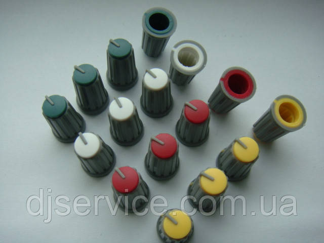 Ручка потенціометра 19mm для пульт Phonic, Muzon, Behringer (кольорові)