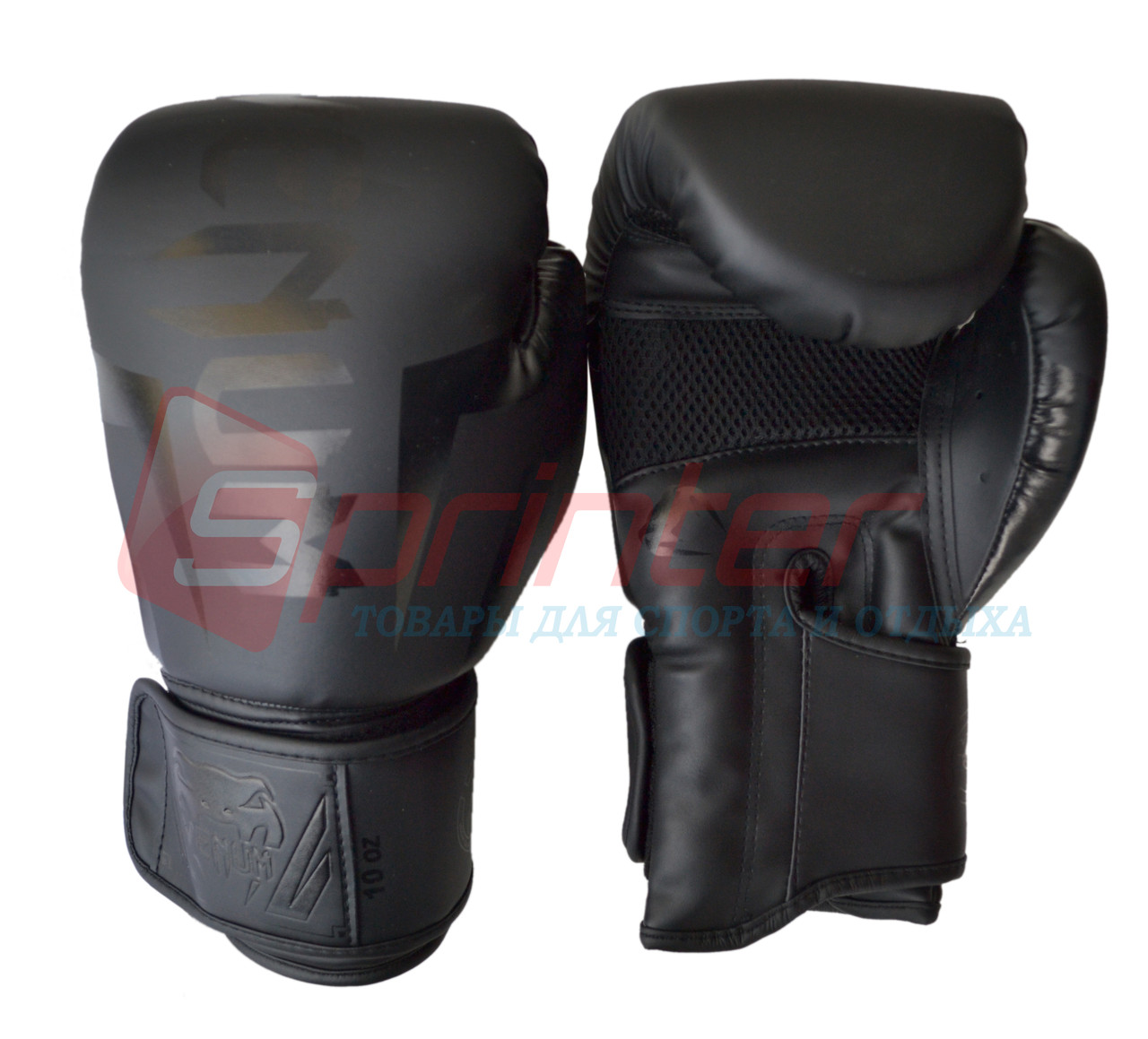 Боксерские перчатки Venum 10" черные. - фото 2 - id-p553707917