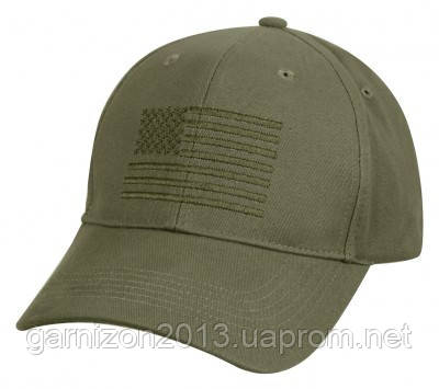 Бейсболка Rothco US Flag Low Profile Cap Olive