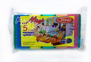 Губка для посуду "Vivat" 5 шт Midi