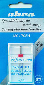 Голка подвійна універсальна Akra №3,0/90