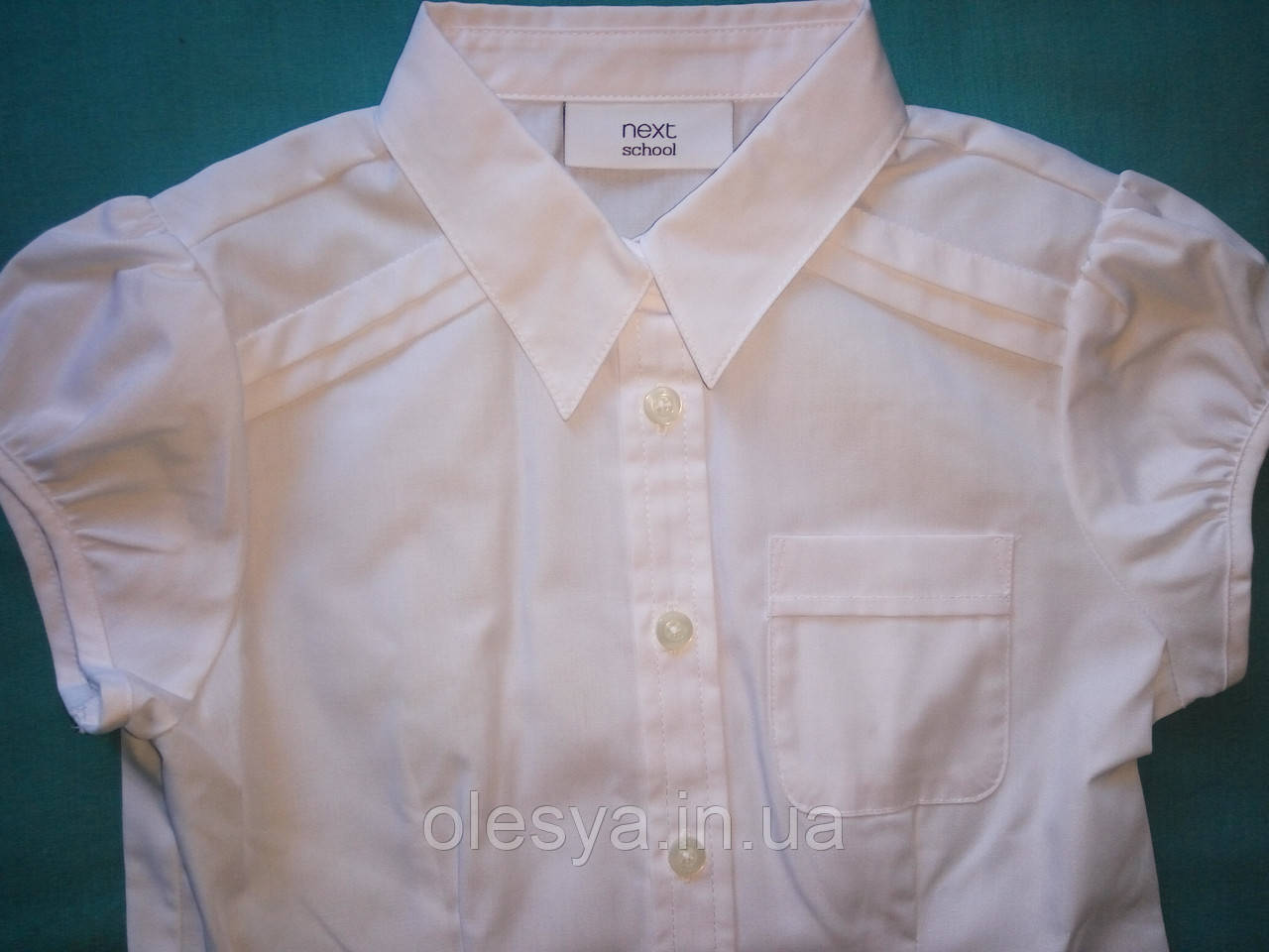 Блуза детская школьная с коротким рукавом Next Размер 6 лет - фото 7 - id-p553803728