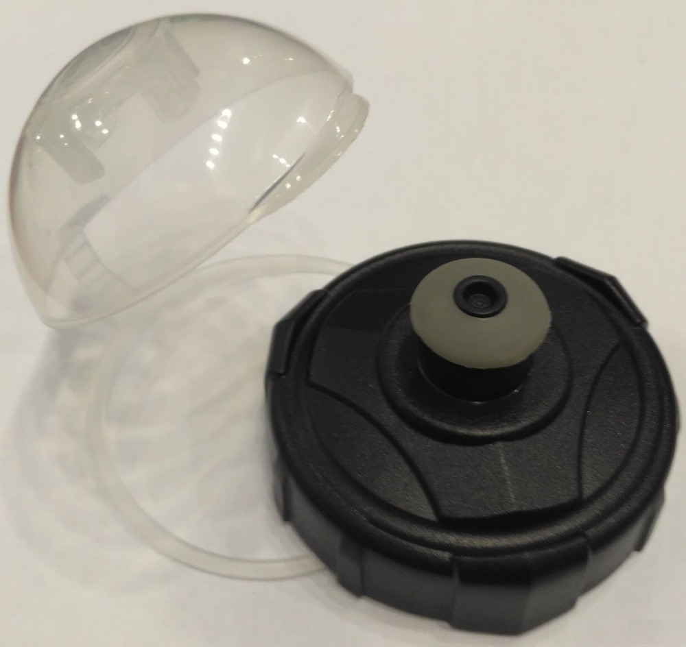 Кришка з пильовиком під флягу Green Cycle сірий. чорний.