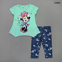 Літній костюм Minnie Mouse для дівчинки. Маломірний. 98, 104, 110 см