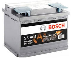 Акумулятор Автомобільний Bosch 60 А Бош 60 Ампер Start-Stop BO 0092S5A050