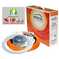 Теплый пол электрический Греющий кабель Woks-10, 100 Вт (11м)