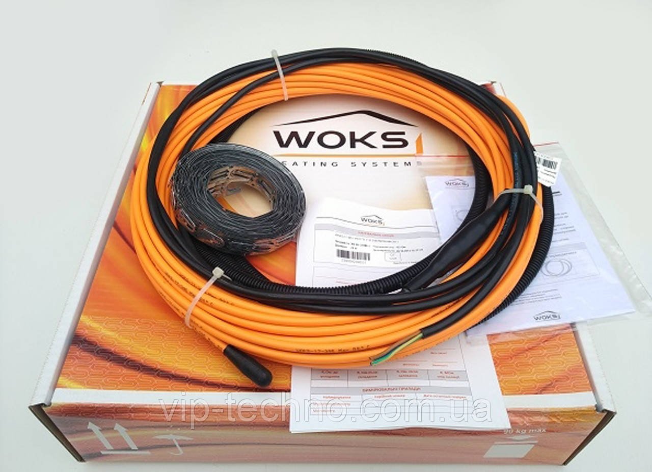 Тепла підлога електричний Нагрівальний кабель, Woks-23 700 Вт (31м) - фото 3 - id-p525853927