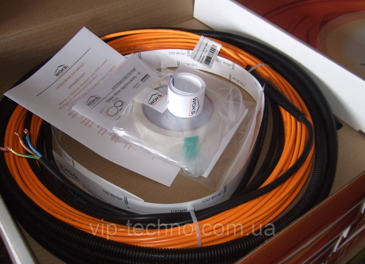 Тепла підлога електричний Нагрівальний кабель, Woks-23 700 Вт (31м) - фото 5 - id-p525853927