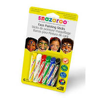 Набор карандашей для аквагрима Snazaroo Универсальный 6 цветов (1160600)