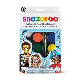 Набір аквагриму Snazaroo Барви для хлопчиків 8 кольорів + аксесуари (1180103)