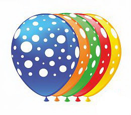 12" Горошок 5 ст. В упак.100 шт.