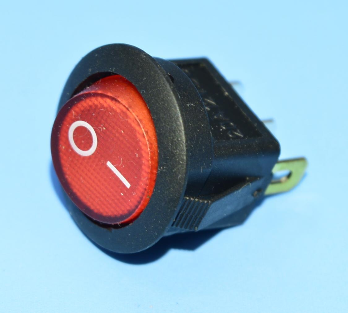 Вимикач 12В IRS-101-8С червоний 1-група ON-OFF PRK0018B, фото 1