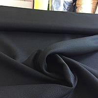 Костюмна тканина "Море" чорна з рельєфом, ширина 112 см, Індія