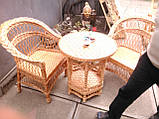 2 крісла "Обічні" з низькою спинкою No1 і круглий стіл 0,65 м., фото 6