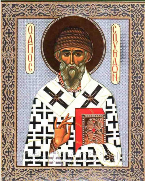 Картина для малювання камінням Diamond painting Алмазна вишивка "Спіридон Тріумфітський" повна викладка