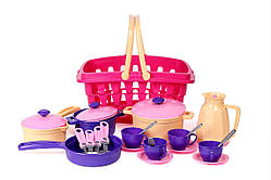 Іграшка Набір посуду з кошиком 26 елементів ТехноК (4449)