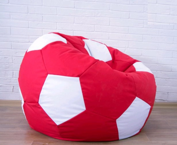 Червоно білий крісло м'яч з оксфорда