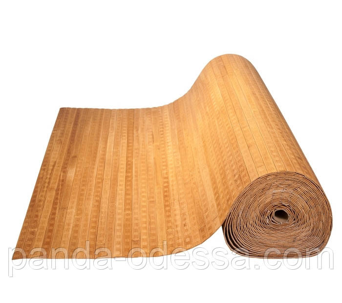 Бамбуковые обои "Конфетти" темные пропиленные, 0,9 м, ширина планки 17 мм / Бамбукові шпалери - фото 3 - id-p554046109