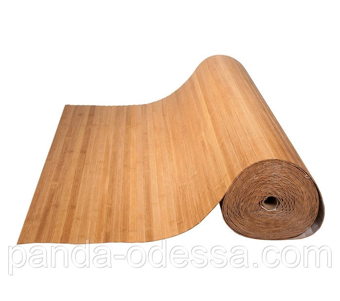 Бамбуковые обои " 3 D " темные пропиленные, 0,9 м, ширина планки 17 мм / Бамбукові шпалери - фото 3 - id-p554046824