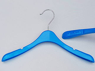 Плічка вішалки тремпеля TZ8802 синього кольору, довжина 31,5 см