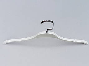 Плічка вішалки тремпеля LT903 білого кольору, довжина 41,5 см, фото 2