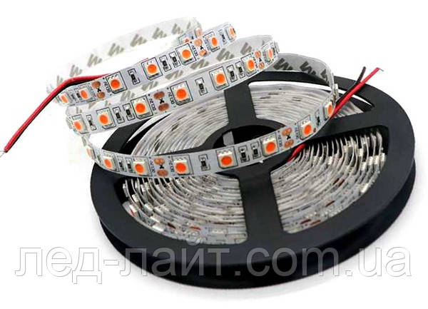 Світлодіодна стрічка 12V 5050(60LED/м) IP20 рожева