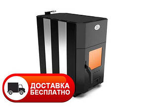Піч опалювальна Огнєв ПОВ-100 С2 дверцята зі склом