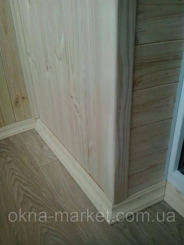 Внутренняя обшивка балкона в Киеве - компания "Окна Маркет"