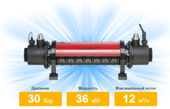 Теплообмінник Elecro SST–75 кВт для басейну