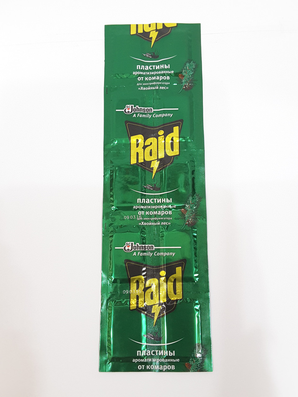 Пластины ароматизированные от комаров RAID, фото 1