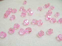 Бусини кришталеві рожеві 10 мм (штучні)