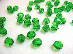 Бусини кришталеві зелені 10 мм (штучні)