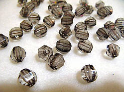 Бусини кришталеві сірі 10 мм (штучні)