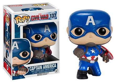 Фігурка Капітан Funko Pop Фанко Поп Captain America Америка Civil War 10см CA 137, фото 1