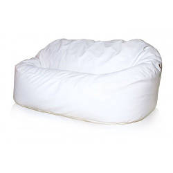 Купити безкаркасний диван із водовідштовхувальної тканини білого кольору
