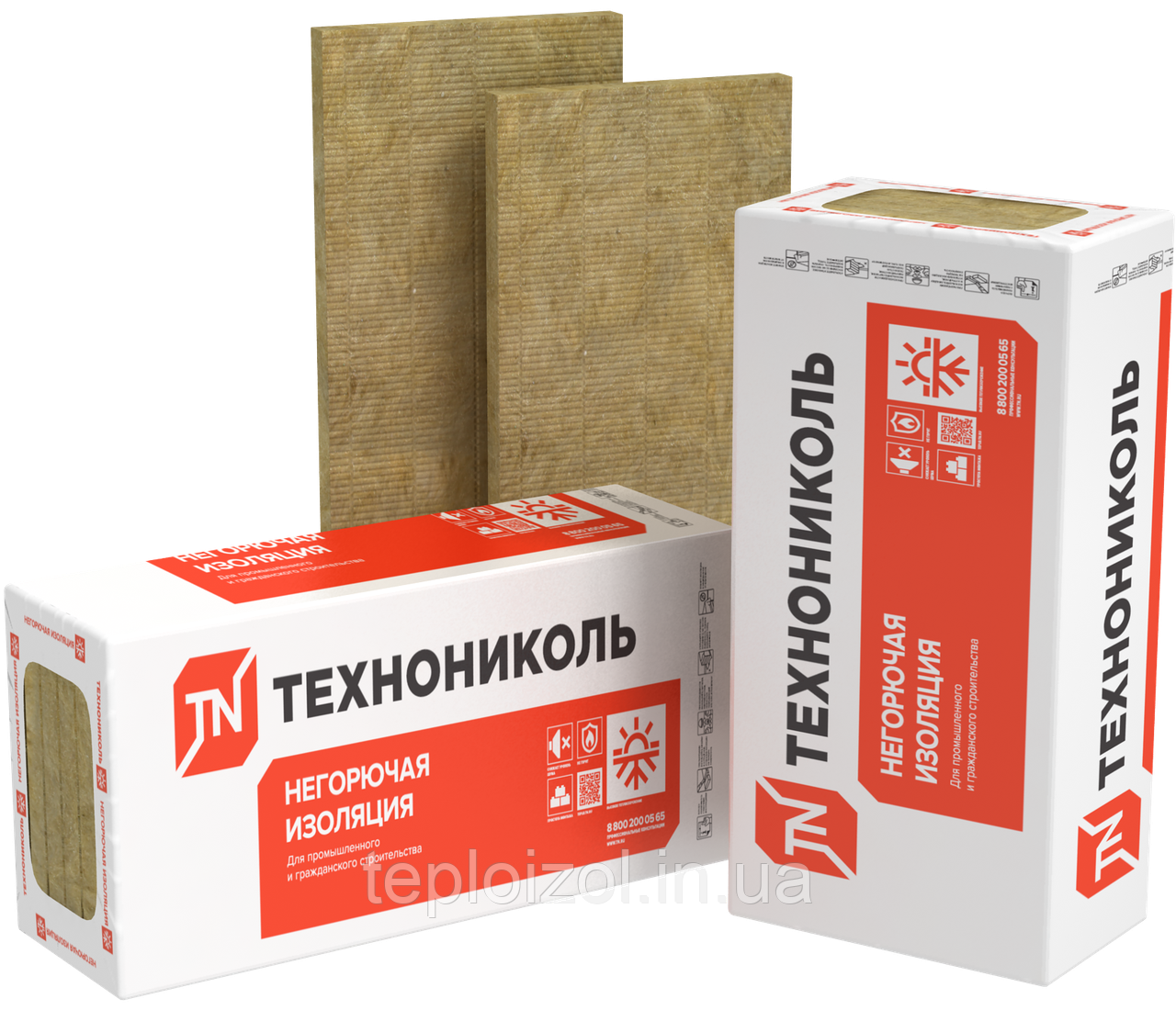 Утеплювач мінеральна фасадна вата Техноніколь Технофас Ефект 50 мм