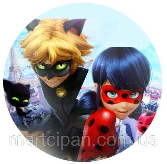Леді Баг і суперкіт 16 вафельні картинки, фото 1