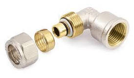 Коліно з внутрішньою різзю Pe-Xc/Al/Pe-Xc 16 мм x 1/2"