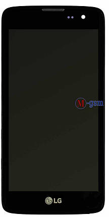LCD-модуль LG X210 K7, K7 X210DS, Q7 чорний з рамкою, фото 2