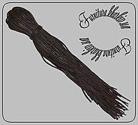 Шнурки пропитка средняя 70см толщина 3мм темно-коричневая