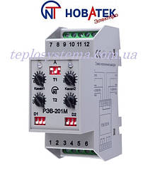 Реле часу РЕНВ-201М багатофункціональне двоканальне "Новатек-Електро" (Україна)
