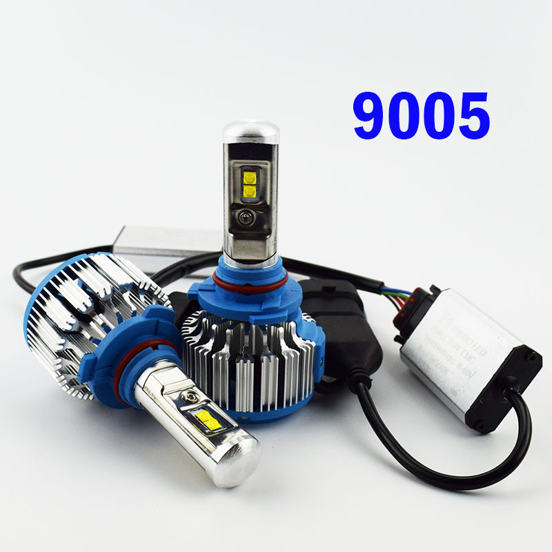 Комплект LED ламп TurboLed T1 HB3 6000K 50W 12/24v CanBus з активним охолодженням