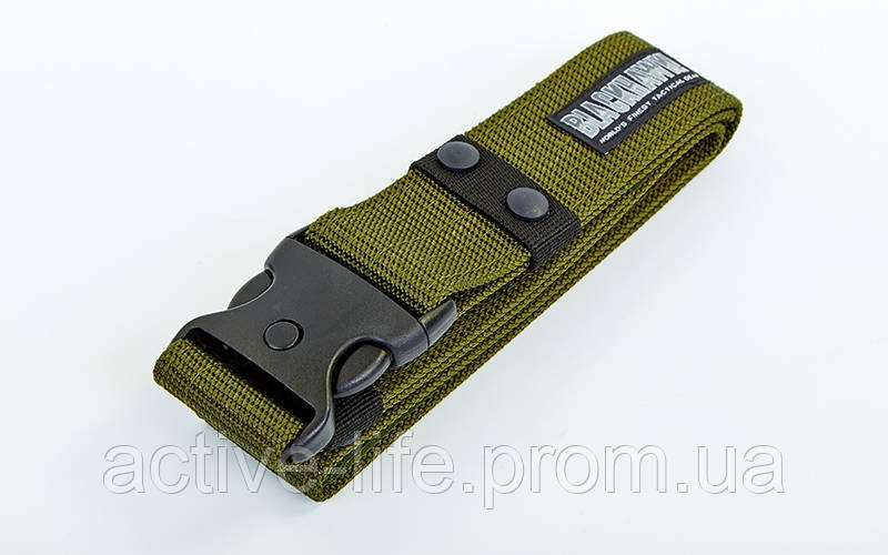 Пояс тактичний Blackhawk (нейлон, композит. пряжка, р-р-120*5,5 см, кольору оливи)