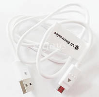 Дата-кабель USB-MicroUSB LG DC09BK / DC03BK Білий