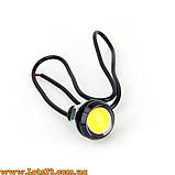 2шт Орлине око 23мм ДХО врізні світлодіодні денні ходові вогні LED DRL led лінзи підсвітка кузова салону, фото 3